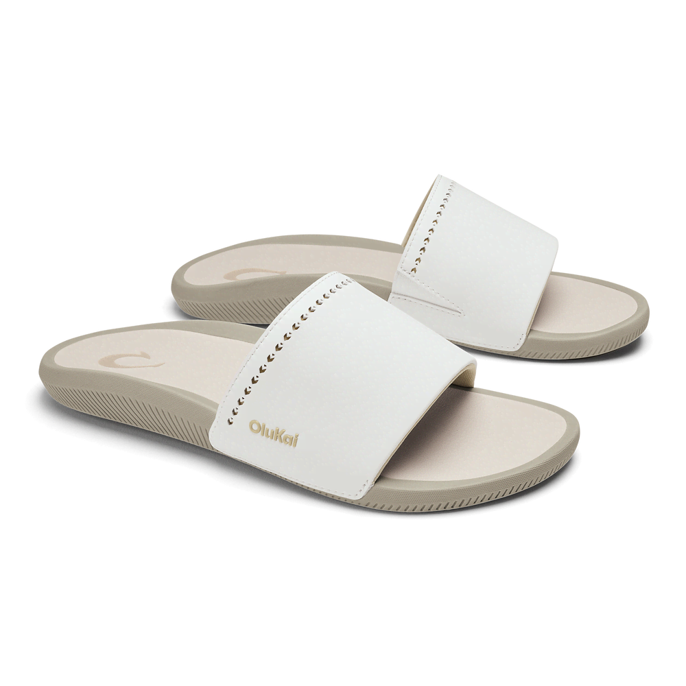 Ulele Slide  -  Bright White / Tapa